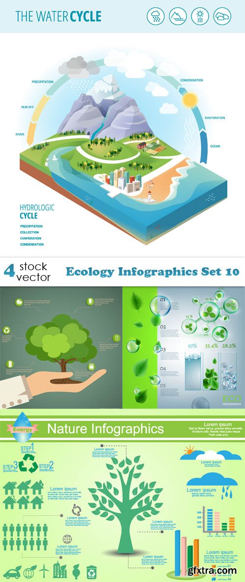 Vectors - Ecology Infographics Set 10