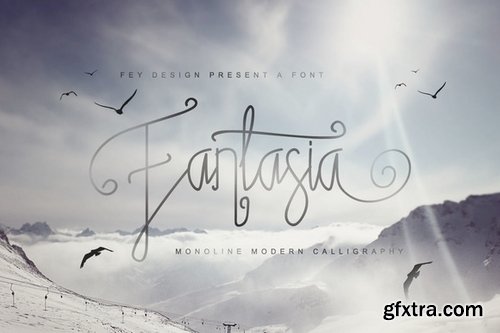 CM - Fantasia Monoline Calligraphy +Bonus 429357