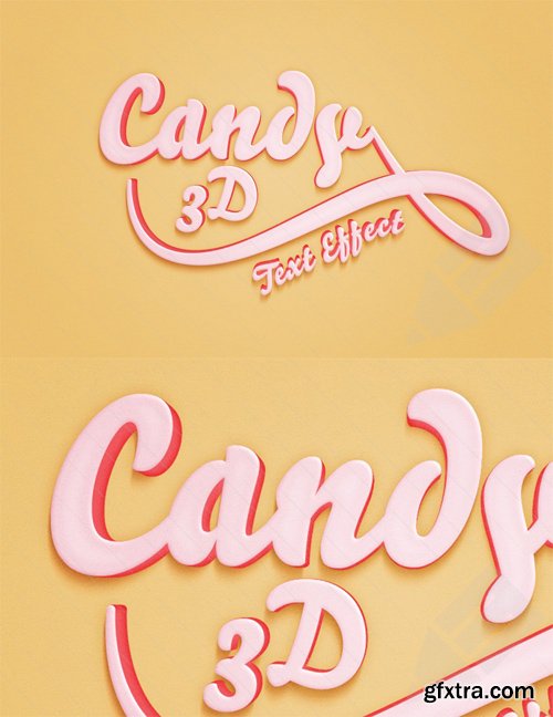 Candy 3D Text Effect