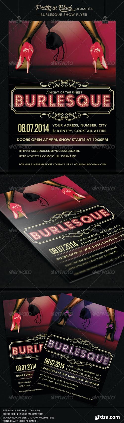 GraphicRiver - Burlesque Show Flyer/Poster Vol. 2 - 7254853