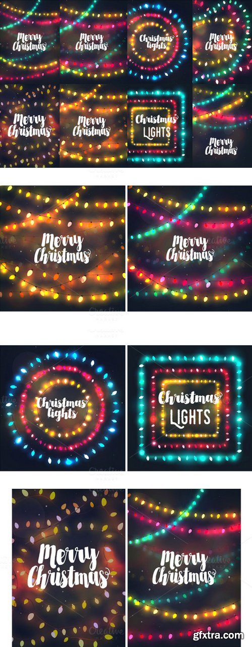 CM - Collection of vector christmas light 430631