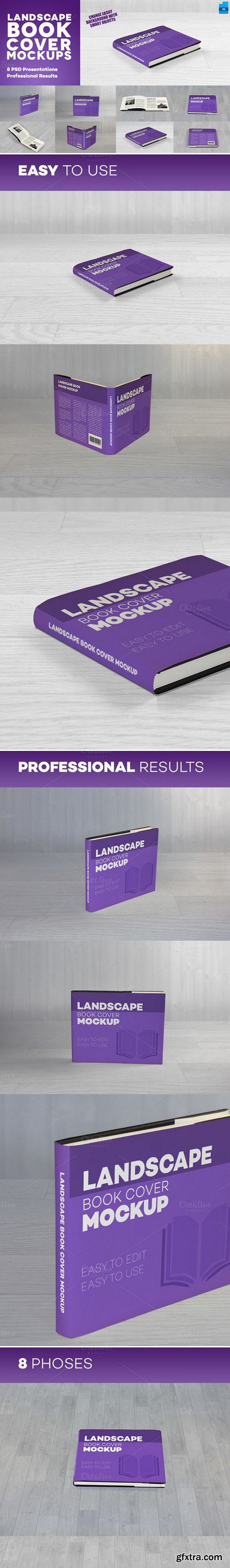 CM - Landscape Book Cover Mockups 430703