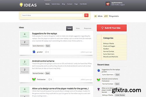 AppThemes - Ideas v1.3.1 - A Customer Feedback Theme For WordPress