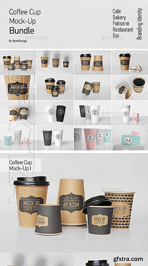 GraphicRiver - Coffee Cup Mock-Up Bundle 13374319