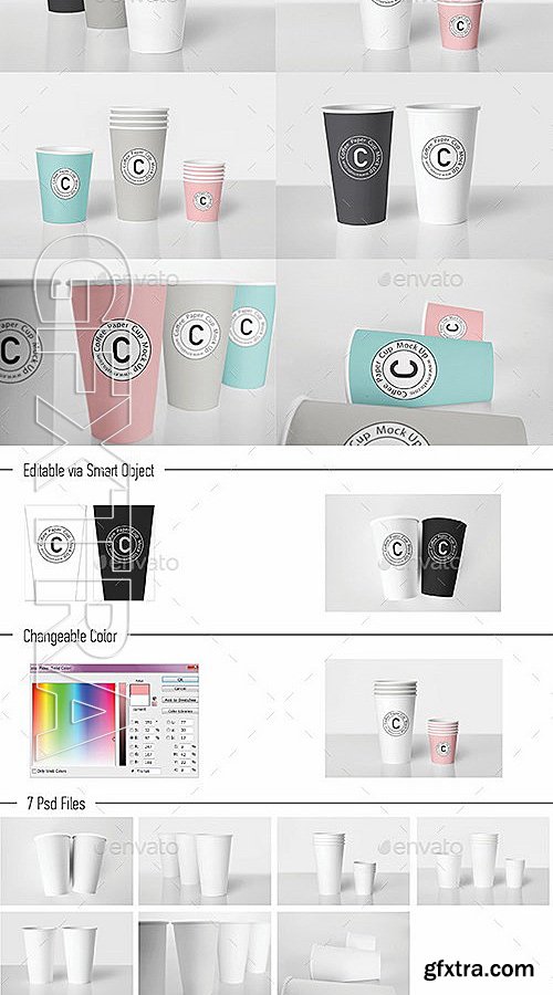 GraphicRiver - Coffee Cup Mock-Up Bundle 13374319