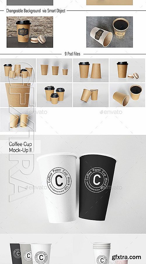 GraphicRiver - Coffee Cup Mock-Up Bundle 13374319