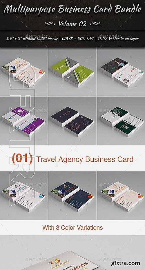 GraphicRiver - Multipurpose Business Card Bundle Volume 2 13548331