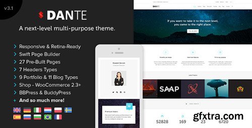 ThemeForest - Dante v3.17 - Responsive Multi-Purpose WordPress Theme - 6175269