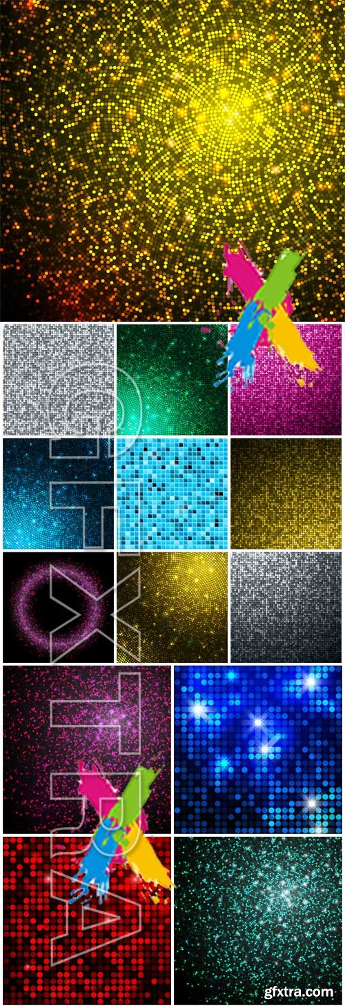 Shiny backgrounds, vector abstraction