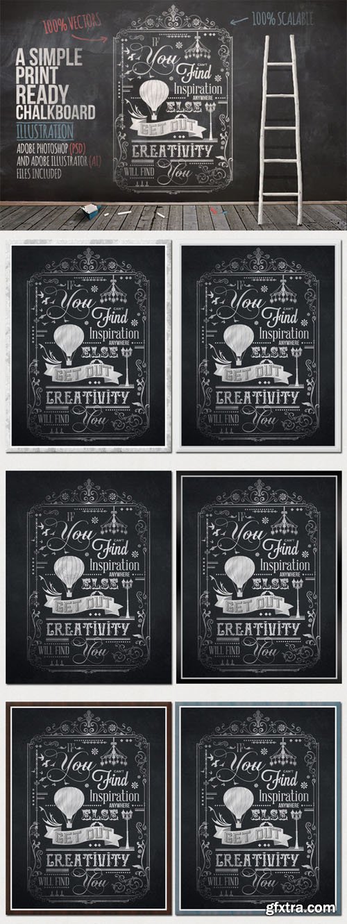 Typography Chalkboard Print 2 - CM 96031