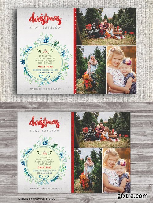 CM - Christmas Mini Session Template 425160