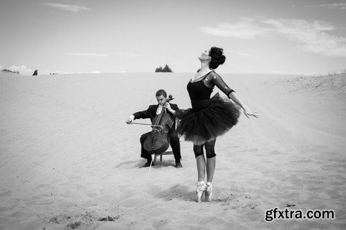 Dancer on the sand