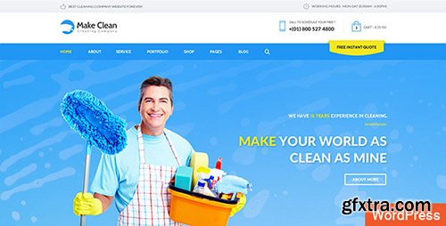 ThemeForest - Make Clean v1.0.3 - Cleaning Company WordPress Theme - 11638916