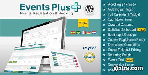 CodeCanyon - WordPress Events Calendar Registration & Booking v1.4.9 - 7647762