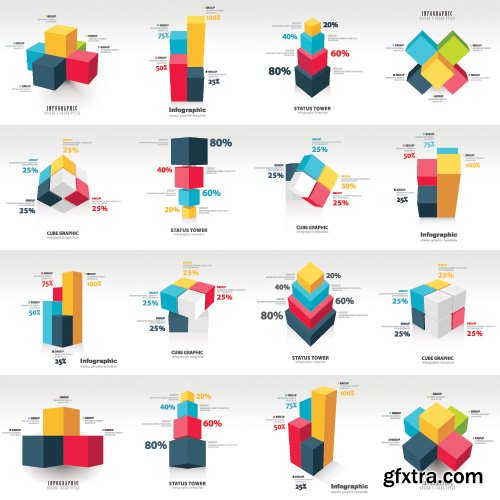 Infographics and icons for web design vector