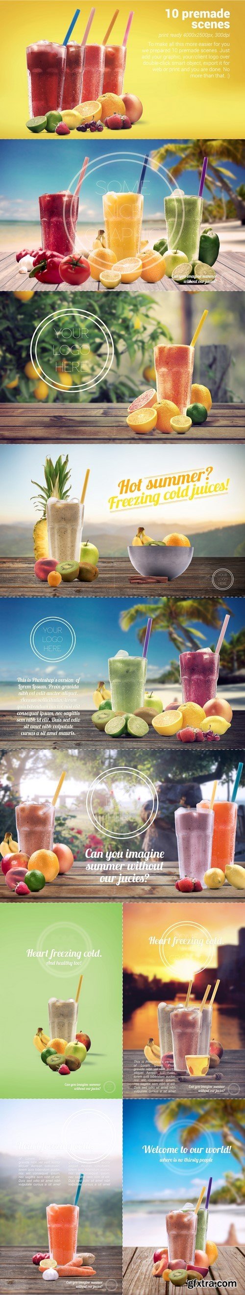 CM - Organic Juice Maker Scene Generator - 425893