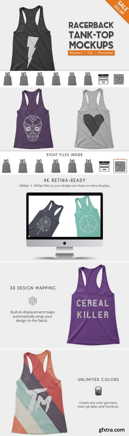 CM - Women Racerback Tank-Top Mockups 430970