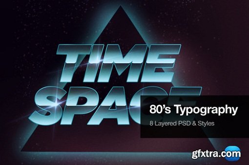 80's Typography Text Effects