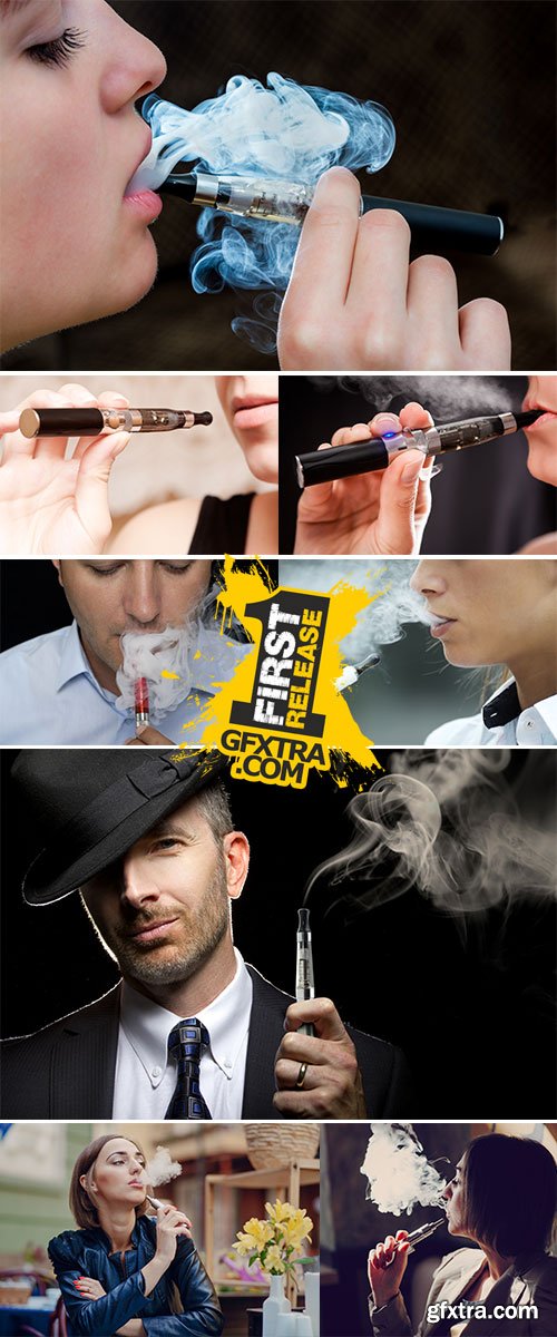 Stock Image Smoke electronic cigarette