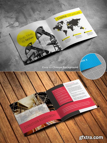 Magazine Brochure Catalog Mockup PSD Template