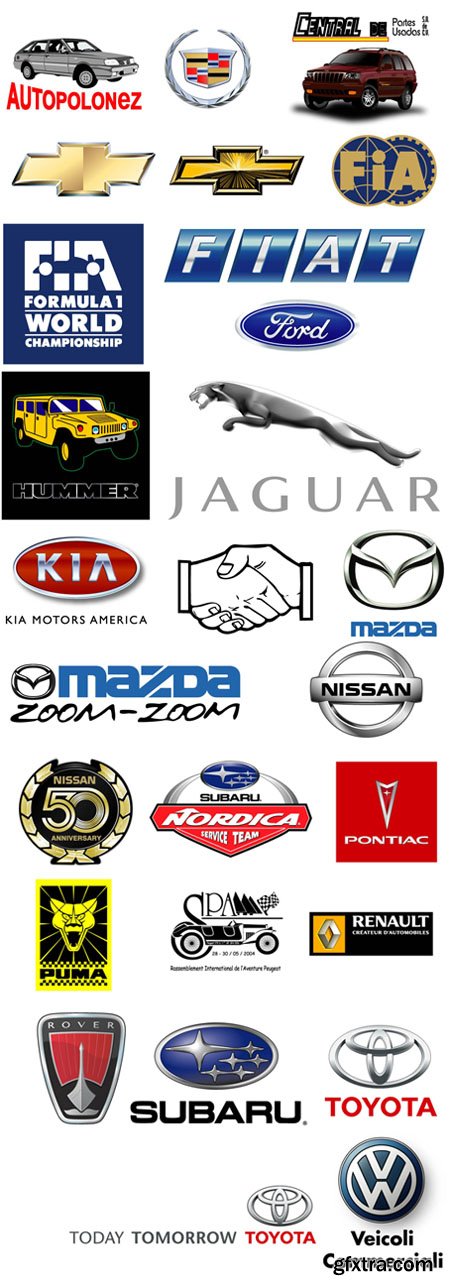 Automotive Logos & Brands in Vector