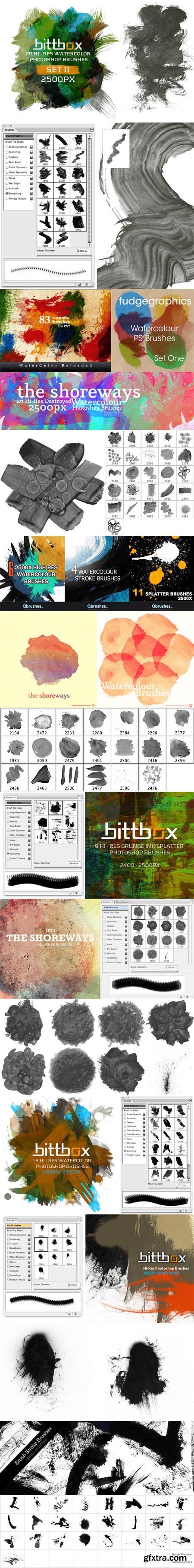 300+ Excellent Photoshop Brushes for Creating Painted Effects