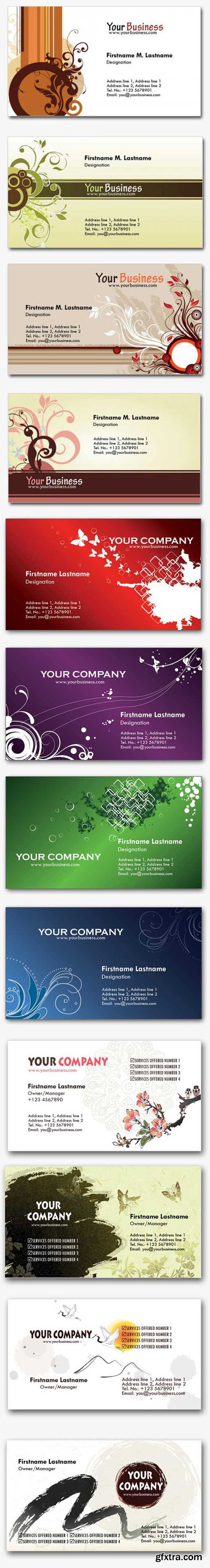 12 Colorful Personal Business Card Templates