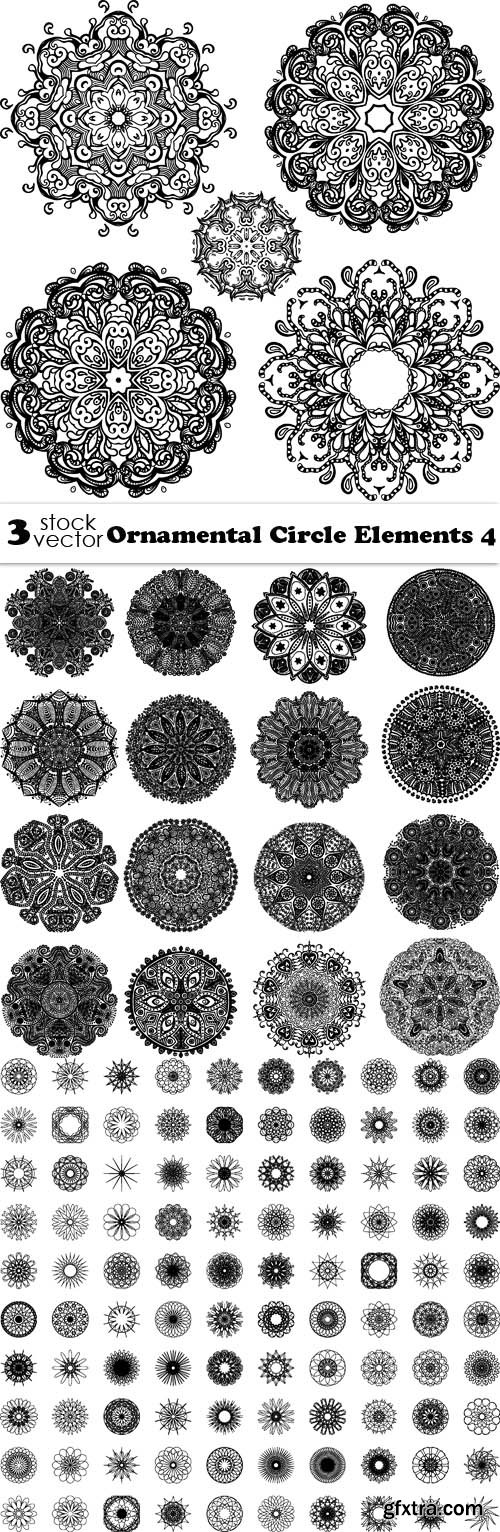 Vectors - Ornamental Circle Elements 4