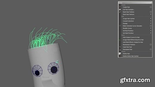 Creating Cartoon Hair using Maya xGen and nHair