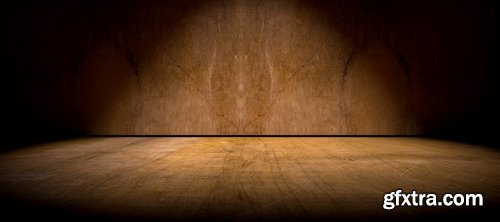 Background wall and concrete floor in the dark - 12 UHQ JPEG