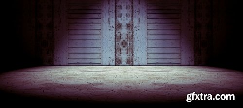 Background wall and concrete floor in the dark - 12 UHQ JPEG