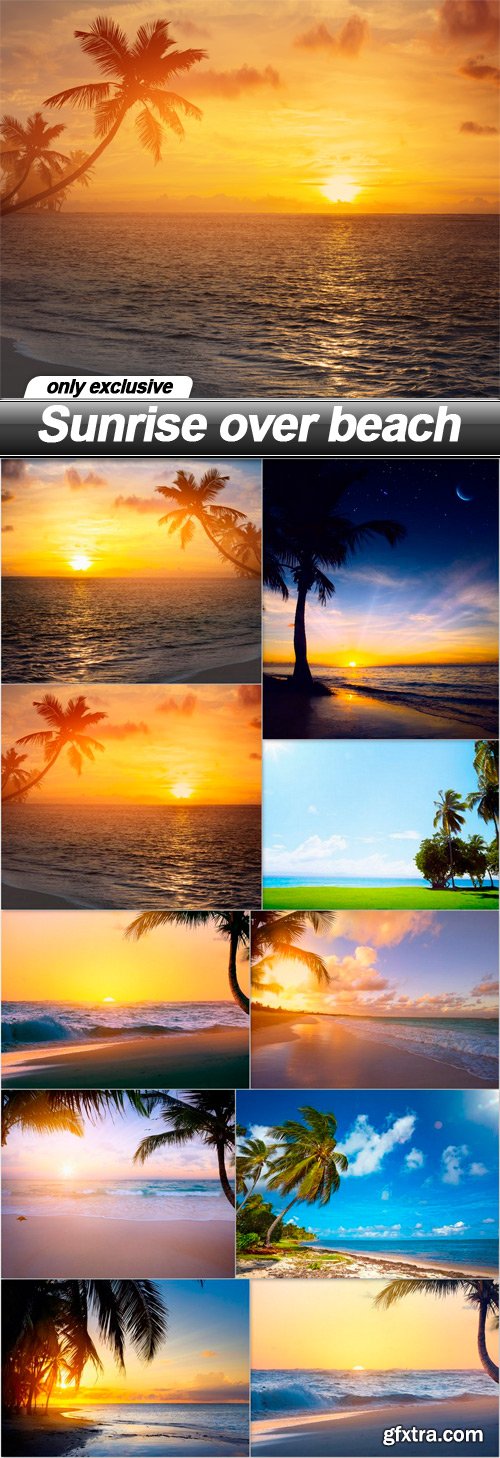 Sunrise over beach - 10 UHQ JPEG