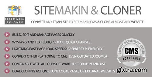 CodeCanyon - Sitemakin and Cloner v1.4 - Fast CMS and Cloner - 9705897