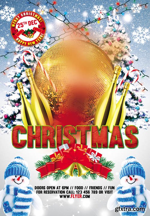 Christmas Party – Flyer PSD Template + Facebook Cover