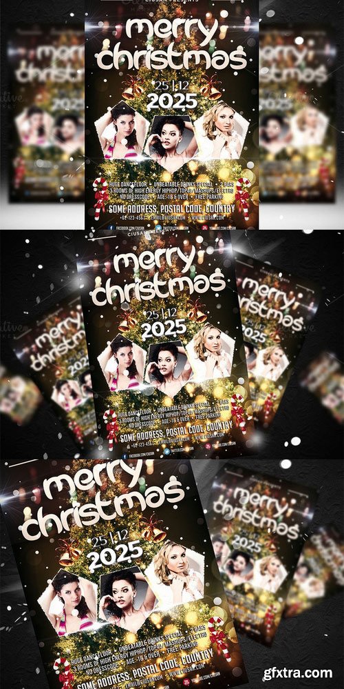 CM - Merry Christmas Flyer Template 5 423722