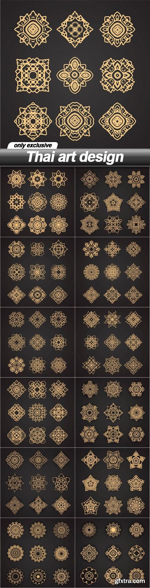 Thai art design - 13 EPS