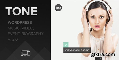 ThemeForest - Tone v1.1 - Multimedia Music Video Event Blog Magazine - 8019117