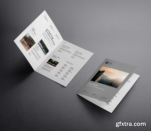 Half Fold A4 Psd Mockup Vol 2