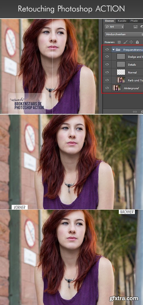 Retouching Photoshop Action