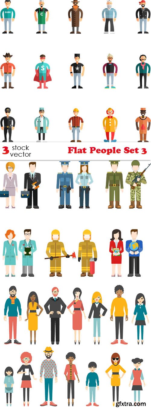 Vectors - Flat People Set 3