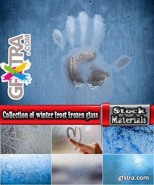 Collection of winter frost frozen glass ice snowflake background is 25 HQ Jpeg