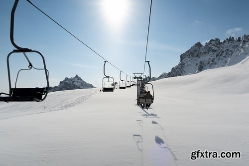 Collection ski resort skiing snowboarding skier funicular lift 25 HQ Jpeg