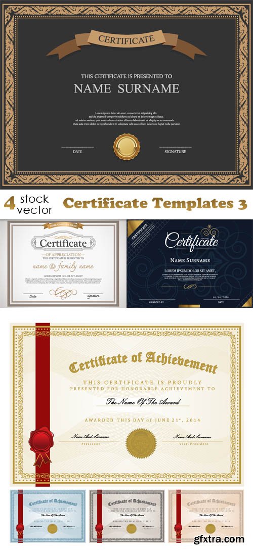 Vectors - Certificate Templates 3