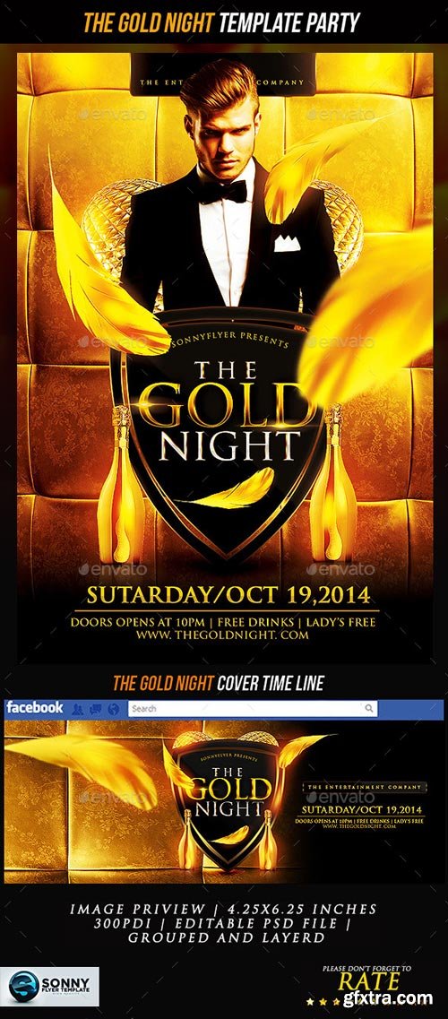 GraphicRiver - The Gold Night - 8867579