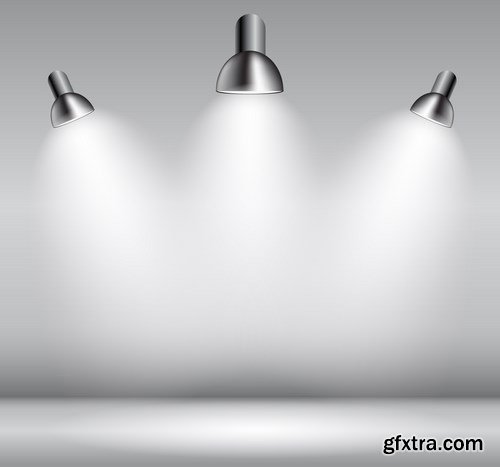 Background with Lighting Lamp - 20 EPS