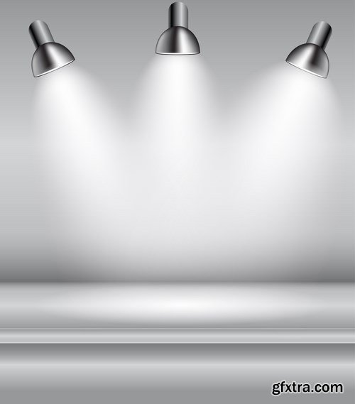 Background with Lighting Lamp - 20 EPS