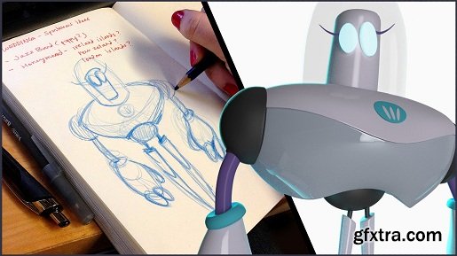 Beginner\'s 3D Modeling in Maya: Sketches Come to Life!