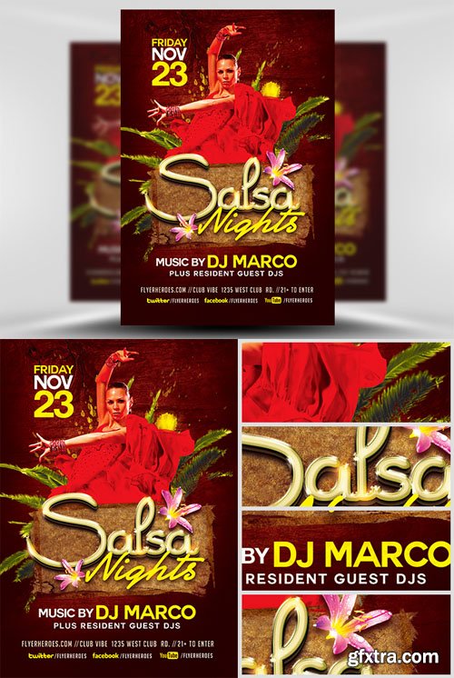 Salsa Nights Flyer Template