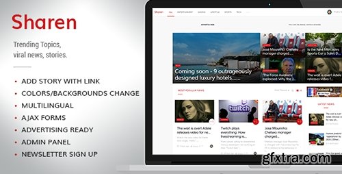 CodeCanyon - Sharen v2.0 - Trending Topics, viral news, stories - 12947864