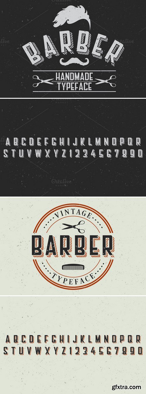 CM - Barber Label Typeface 436884